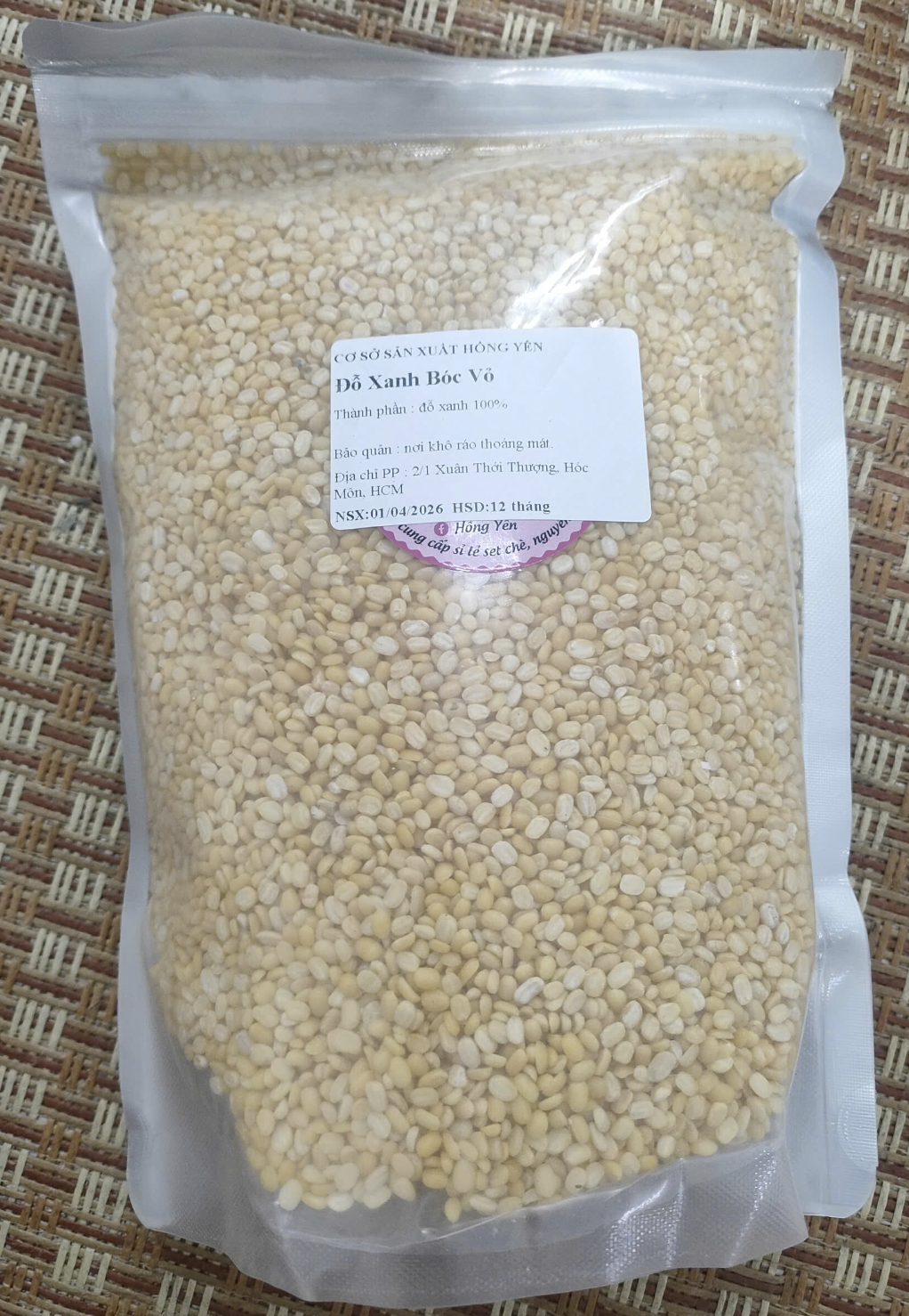 Đỗ Xanh Bóc Vỏ Hồng Yến 1kg